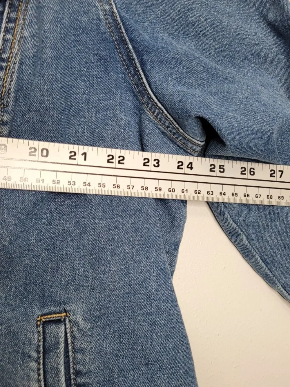 Market & Spruce button front stretch plus size classic denim jacket size 2x